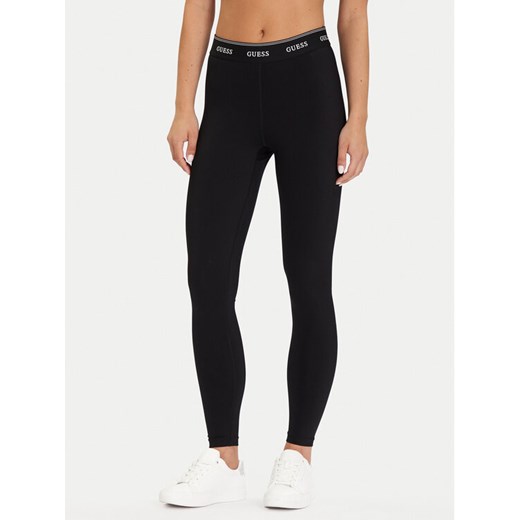 Guess Legginsy V5BB06 K1942 Czarny Slim Fit ze sklepu MODIVO w kategorii Spodnie damskie - zdjęcie 186029877