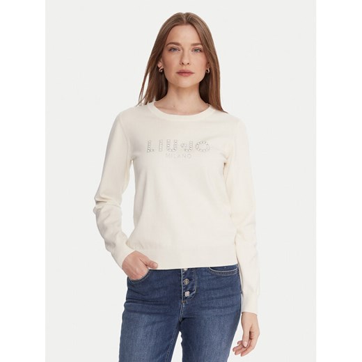 Liu Jo Sweter TF5248 MS63L Écru Regular Fit ze sklepu MODIVO w kategorii Swetry damskie - zdjęcie 186029909