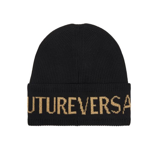 Versace Jeans Couture Czapka Big Beanie 79YAZK40 Czarny ze sklepu MODIVO w kategorii Czapki zimowe damskie - zdjęcie 186029925