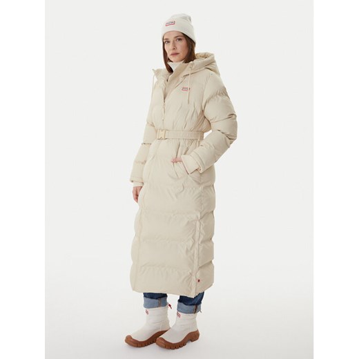Hunter Płaszcz zimowy Hutchison HARW0001252 Beżowy Regular Fit ze sklepu MODIVO w kategorii Płaszcze damskie - zdjęcie 186029966