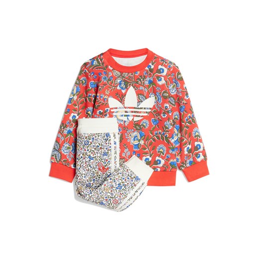 adidas Dres Liberty London JY3018 Czerwony Regular Fit ze sklepu MODIVO w kategorii Komplety dziewczęce - zdjęcie 186029968