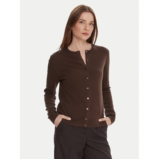 United Colors Of Benetton Kardigan 1002D5485 Brązowy Regular Fit ze sklepu MODIVO w kategorii Swetry damskie - zdjęcie 186029999
