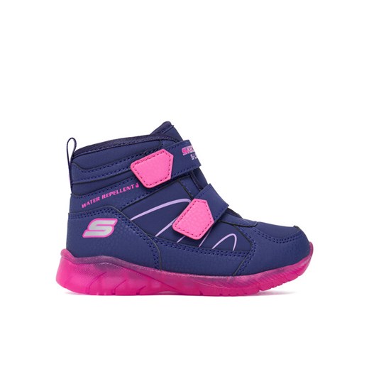Skechers Śniegowce Illumi-Brights 319310N NVMT Granatowy ze sklepu MODIVO w kategorii Buty zimowe dziecięce - zdjęcie 186030098