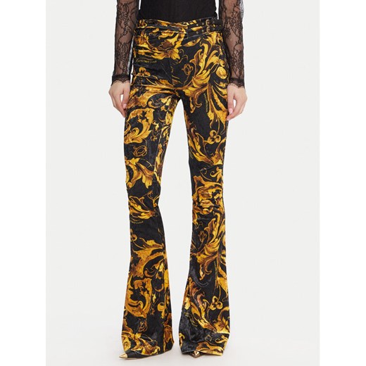 Versace Jeans Couture Legginsy 79HAC322 JS508 Czarny Slim Fit ze sklepu MODIVO w kategorii Spodnie damskie - zdjęcie 186030178