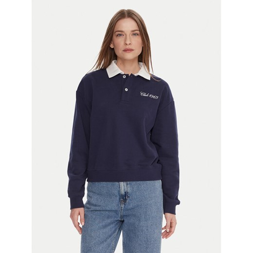 United Colors Of Benetton Bluza 3WNWD3011 Granatowy Regular Fit ze sklepu MODIVO w kategorii Bluzy damskie - zdjęcie 186030316