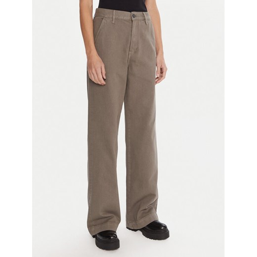 G-Star Raw Spodnie materiałowe Deck 2.0 D26432-E078 Zielony Wide Leg 26_30 MODIVO