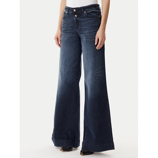 Versace Jeans Couture Jeansy 79HAB561 CDWAB Granatowy Wide Leg ze sklepu MODIVO w kategorii Jeansy damskie - zdjęcie 186030468