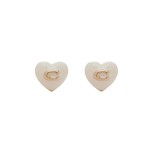 Coach Kolczyki Enamel Heart Stud Earrings 37479226GLD100 Srebrny ze sklepu MODIVO w kategorii Kolczyki - zdjęcie 186030516