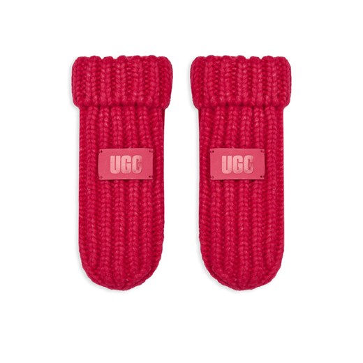 Ugg Rękawiczki dziecięce K Chunky Mitten 100030 Różowy ze sklepu MODIVO w kategorii Rękawiczki dziecięce - zdjęcie 186030528