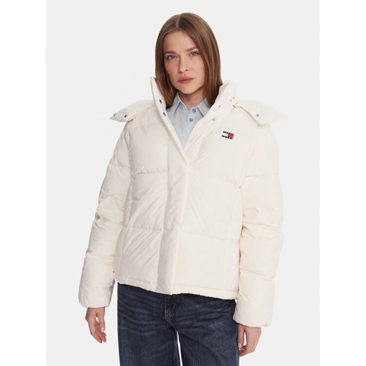 Tommy Jeans Kurtka puchowa Alaska DW0DW21623 Écru Relaxed Fit ze sklepu MODIVO w kategorii Kurtki damskie - zdjęcie 186030568
