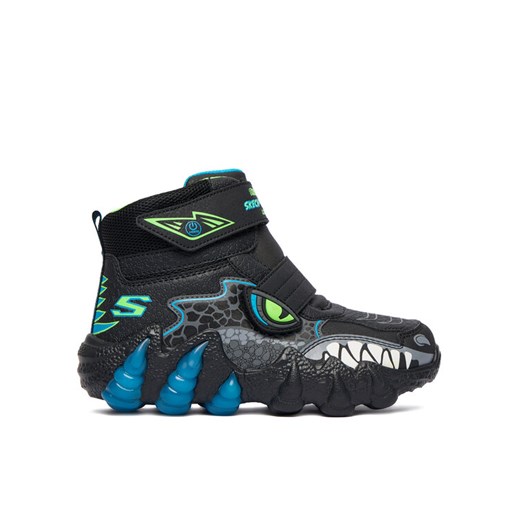 Skechers Śniegowce Skech-O-Saurus Lights 2.0 400122L BKLM Czarny ze sklepu MODIVO w kategorii Buty zimowe dziecięce - zdjęcie 186030607