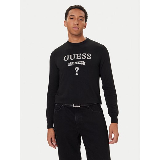 Guess Sweter M5YR00 Z0122 Czarny Slim Fit ze sklepu MODIVO w kategorii Swetry męskie - zdjęcie 186030616