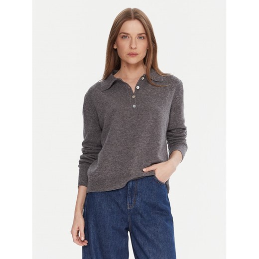 Kontatto Sweter 3M0977C Szary Regular Fit ze sklepu MODIVO w kategorii Swetry damskie - zdjęcie 186030626