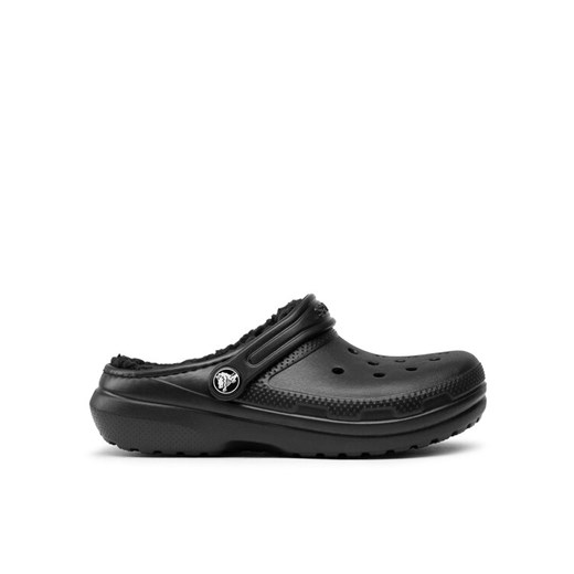 Crocs Klapki Classic Lined Clog K 207010 Czarny ze sklepu MODIVO w kategorii Klapki dziecięce - zdjęcie 186030698