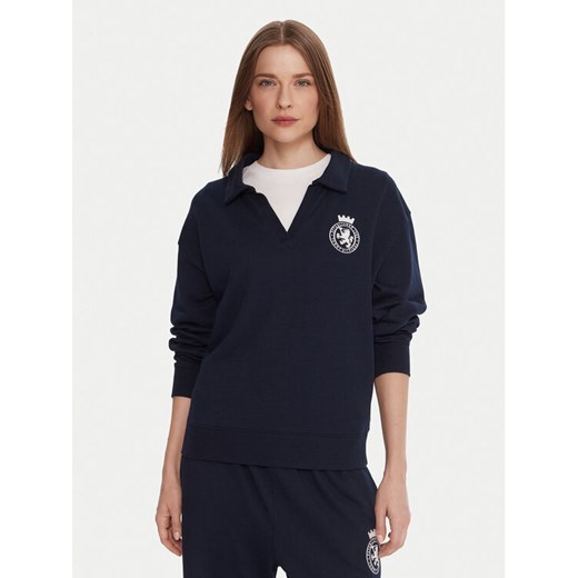 Tommy Hilfiger Bluza UW0UW06078 Granatowy Regular Fit ze sklepu MODIVO w kategorii Bluzy damskie - zdjęcie 186030728