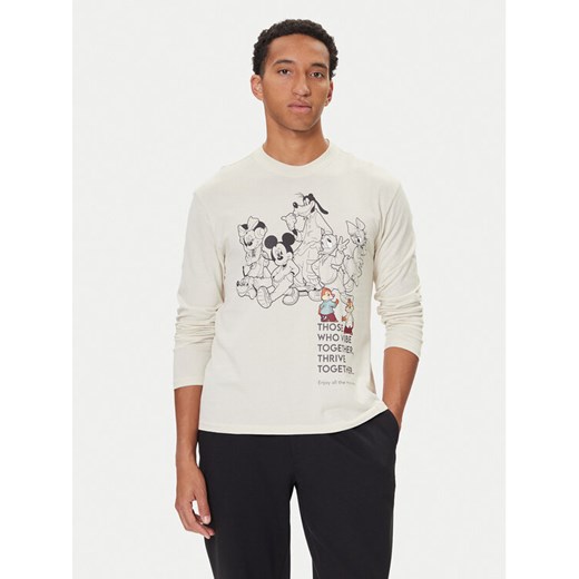 United Colors Of Benetton Koszulka piżamowa 3VR54M025 Beżowy Regular Fit ze sklepu MODIVO w kategorii Piżamy męskie - zdjęcie 186030757