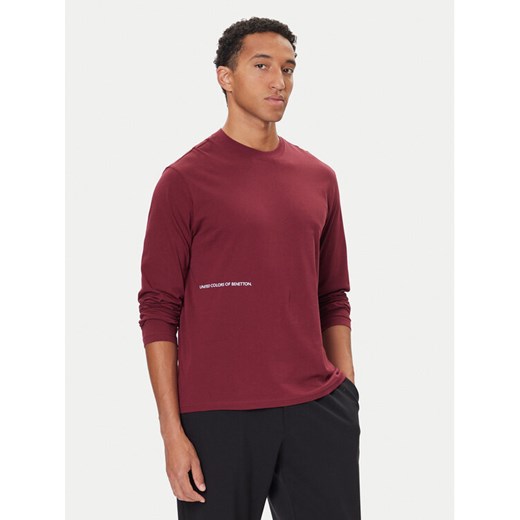 United Colors Of Benetton Koszulka piżamowa 30964M021 Bordowy Regular Fit ze sklepu MODIVO w kategorii Piżamy męskie - zdjęcie 186030806