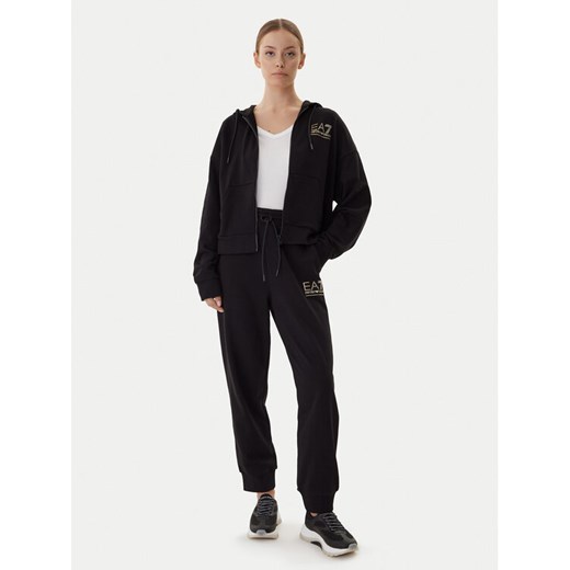 EA7 Emporio Armani Dres 7W000420 AF12473 MC021 Czarny Relaxed Fit ze sklepu MODIVO w kategorii Dresy damskie - zdjęcie 186030875