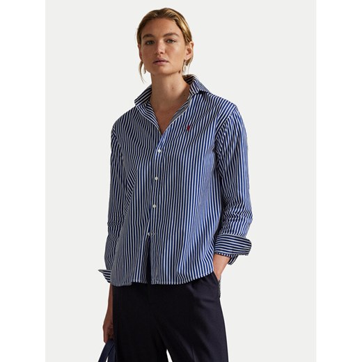 Polo Ralph Lauren Koszula 211910743032 Niebieski Regular Fit ze sklepu MODIVO w kategorii Koszule damskie - zdjęcie 186030906