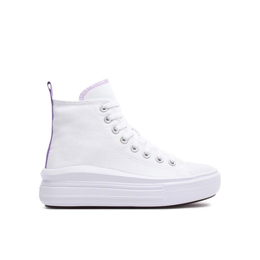 Converse Trampki Chuck Taylor All Star Move Platform A03667C Biały ze sklepu MODIVO w kategorii Trampki dziecięce - zdjęcie 186030925