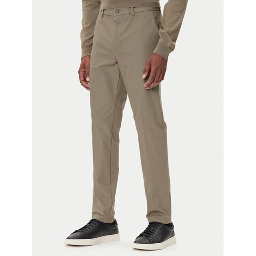 BOSS Chinosy P-Kaiton1 50543945 Beżowy Slim Fit ze sklepu MODIVO w kategorii Spodnie męskie - zdjęcie 186030926