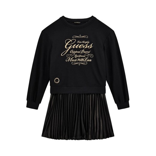 Guess Sukienka codzienna J5BK31 KAUH0 Czarny Regular Fit ze sklepu MODIVO w kategorii Sukienki dziewczęce - zdjęcie 186030977