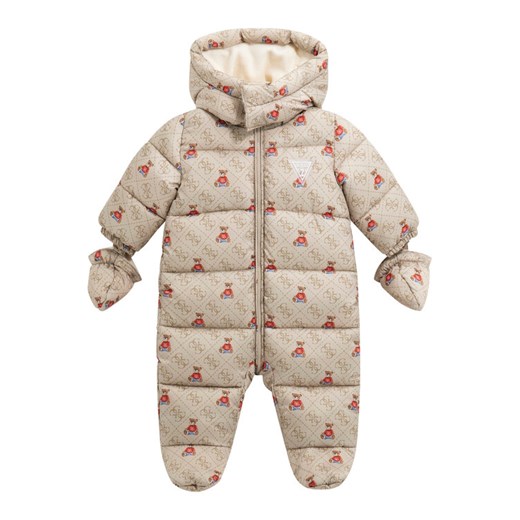 Guess Kombinezon zimowy H5BW00 WCFM0 Beżowy Regular Fit ze sklepu MODIVO w kategorii Odzież dla niemowląt - zdjęcie 186030987