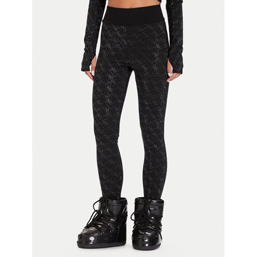 Guess Legginsy W5BB73 K7182 Czarny Slim Fit ze sklepu MODIVO w kategorii Spodnie damskie - zdjęcie 186031016