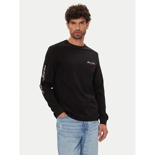 Guess Jeans Longsleeve M5YI03 K8HM0 Czarny Regular Fit ze sklepu MODIVO w kategorii T-shirty męskie - zdjęcie 186031075
