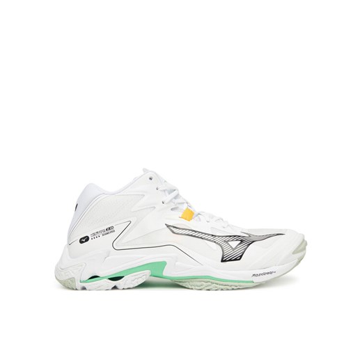 Mizuno Buty halowe Wave Lightning Z8 Mid V1GA2405 Biały ze sklepu MODIVO w kategorii Buty sportowe męskie - zdjęcie 186031107