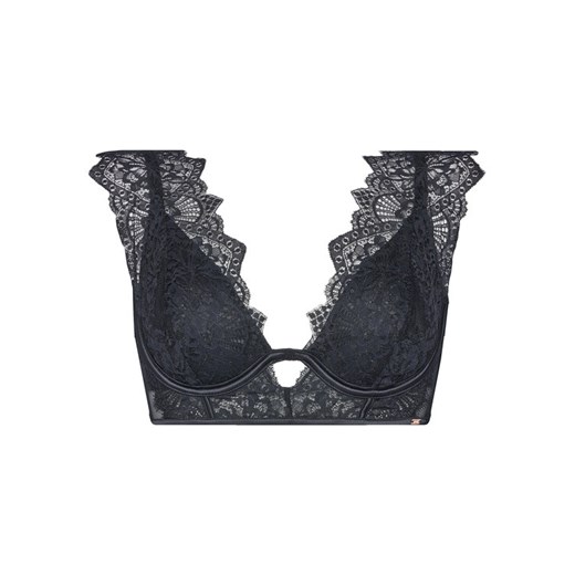 Hunkemöller Biustonosz z fiszbiną Zoe Up LL Czarny ze sklepu MODIVO w kategorii Biustonosze - zdjęcie 186031209