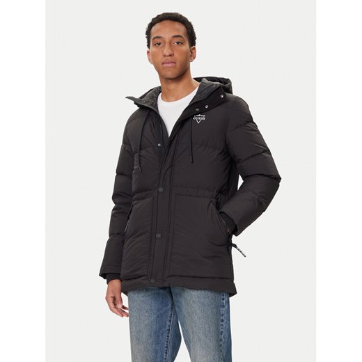 Guess Kurtka puchowa M5BL0O W3282 Czarny Regular Fit ze sklepu MODIVO w kategorii Kurtki męskie - zdjęcie 186031218