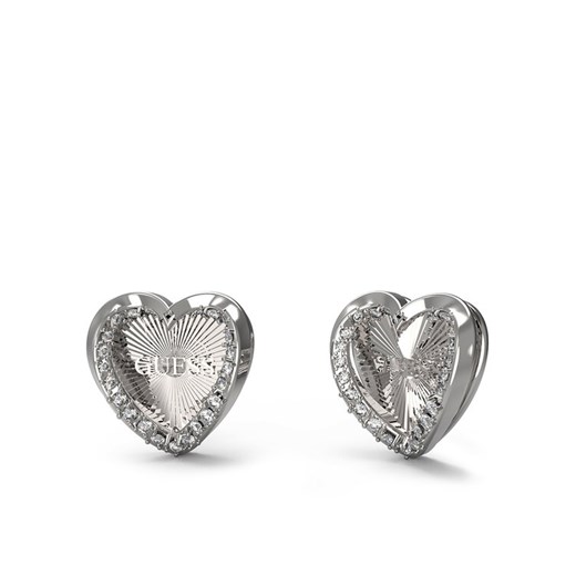 Guess Kolczyki JUBE04 609JW Srebrny ze sklepu MODIVO w kategorii Kolczyki - zdjęcie 186031328