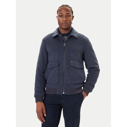 Guess Kurtka przejściowa M5BL2K W0682 Granatowy Regular Fit ze sklepu MODIVO w kategorii Kurtki męskie - zdjęcie 186031467