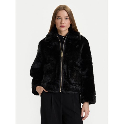 Rinascimento Futro CFC0122227003 Czarny Regular Fit ze sklepu MODIVO w kategorii Futra damskie - zdjęcie 186031526