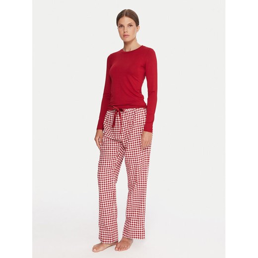 Hunkemöller Piżama 302780 Czerwony Regular Fit ze sklepu MODIVO w kategorii Piżamy damskie - zdjęcie 186031529