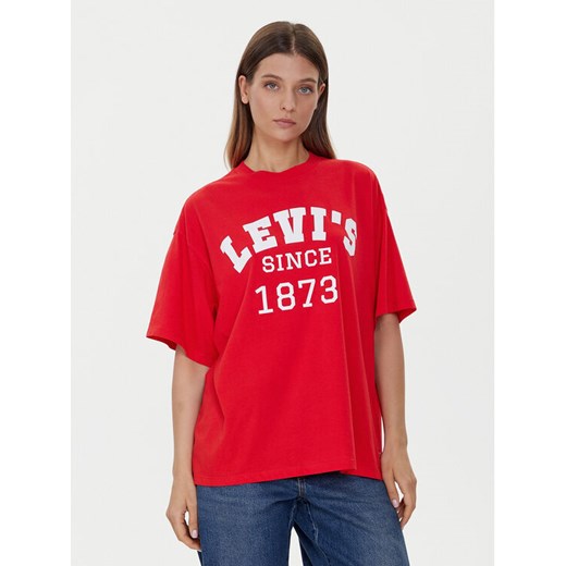 Levi's® T-Shirt Graphic 000G4-0022 Czerwony Relaxed Fit ze sklepu MODIVO w kategorii Bluzki damskie - zdjęcie 186031657