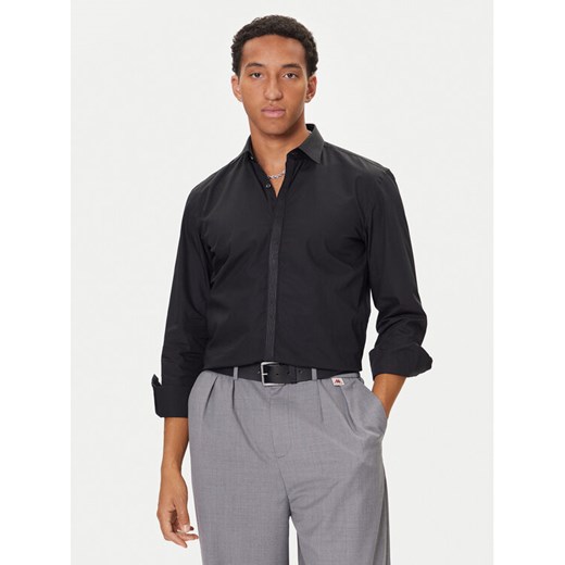 HUGO Koszula Keidi 50549775 Czarny Slim Fit ze sklepu MODIVO w kategorii Koszule męskie - zdjęcie 186031705