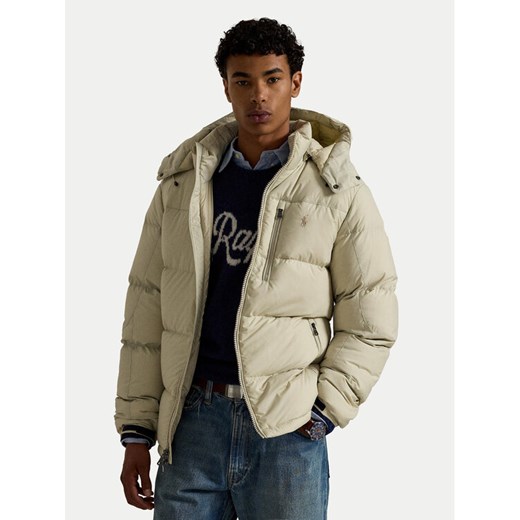 Polo Ralph Lauren Kurtka puchowa 710968278007 Écru Regular Fit ze sklepu MODIVO w kategorii Kurtki męskie - zdjęcie 186031759
