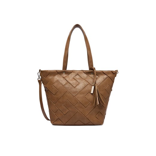 Lasocki Torebka C-MLP-E-025-05 Brązowy ze sklepu MODIVO w kategorii Torby Shopper bag - zdjęcie 186031775