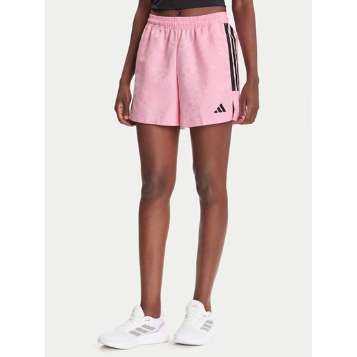 adidas Szorty sportowe Tiro x Common Goal JL9207 Różowy Loose Fit ze sklepu MODIVO w kategorii Szorty - zdjęcie 186031799