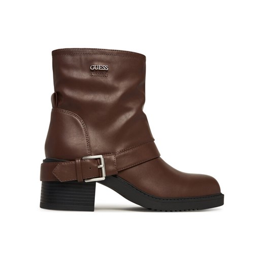 Guess Botki FLFIJI ELE10 Brązowy ze sklepu MODIVO w kategorii Botki - zdjęcie 186031867