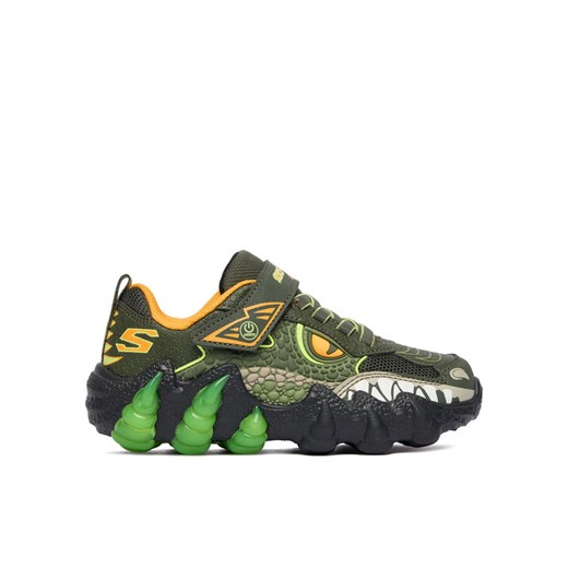Skechers Sneakersy Skech-O-Saurus Lights 2.0 400121L OLV Khaki ze sklepu MODIVO w kategorii Buty sportowe dziecięce - zdjęcie 186031989