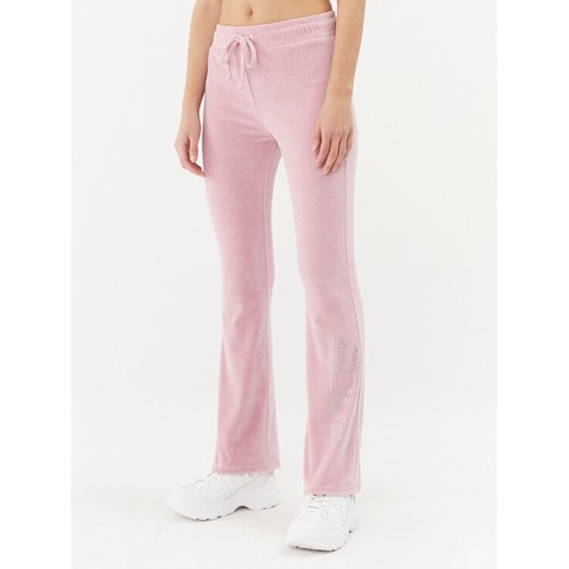 2005 Spodnie dresowe Velour Sweats Różowy Straight Fit ze sklepu MODIVO w kategorii Spodnie damskie - zdjęcie 186032035
