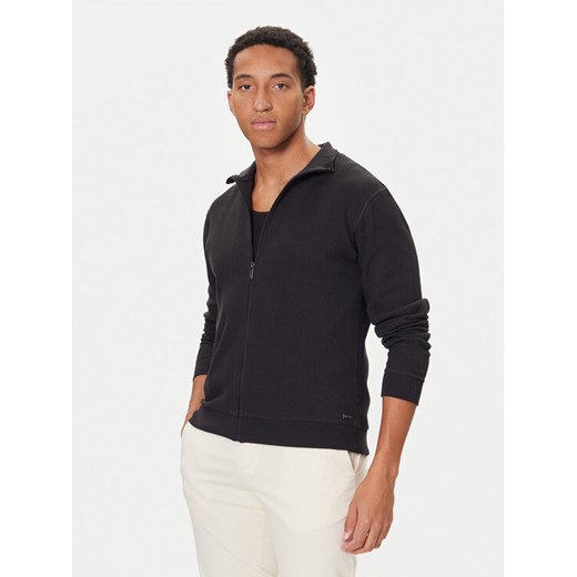 BOSS Bluza Structure 50559332 Czarny Regular Fit ze sklepu MODIVO w kategorii Bluzy męskie - zdjęcie 186032046