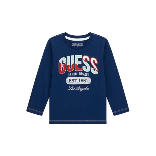 Guess Bluzka N5BI06 I3Z14 Granatowy Regular Fit ze sklepu MODIVO w kategorii T-shirty chłopięce - zdjęcie 186032075