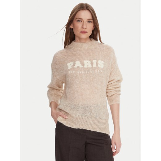 Kontatto Sweter 3M0915C Beżowy Regular Fit ze sklepu MODIVO w kategorii Swetry damskie - zdjęcie 186032085