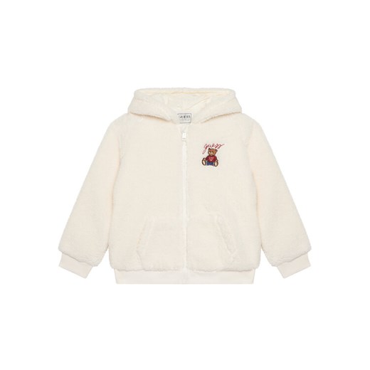 Guess Bluza H5BT01 WGSO0 Écru Regular Fit ze sklepu MODIVO w kategorii Bluzy i swetry - zdjęcie 186032087