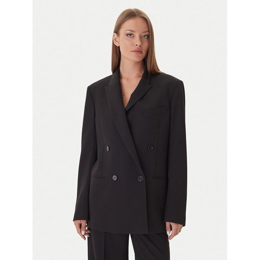 Patrizia Pepe Marynarka 2S1543 A498 Czarny Regular Fit ze sklepu MODIVO w kategorii Marynarki damskie - zdjęcie 186032097