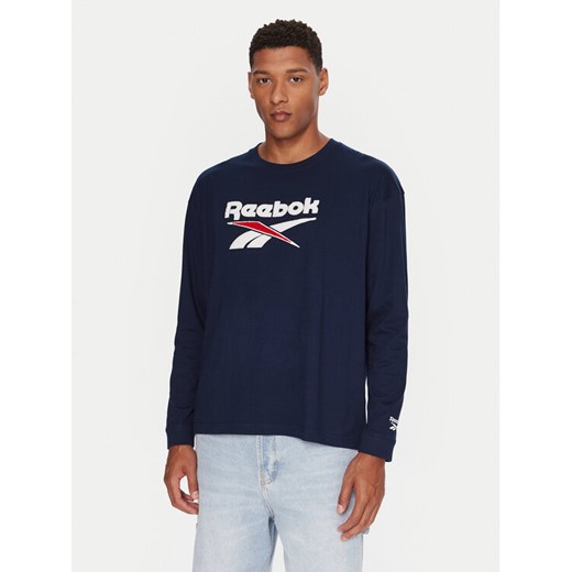 Reebok T-Shirt RK25155CCM Granatowy Regular Fit ze sklepu MODIVO w kategorii T-shirty męskie - zdjęcie 186032178